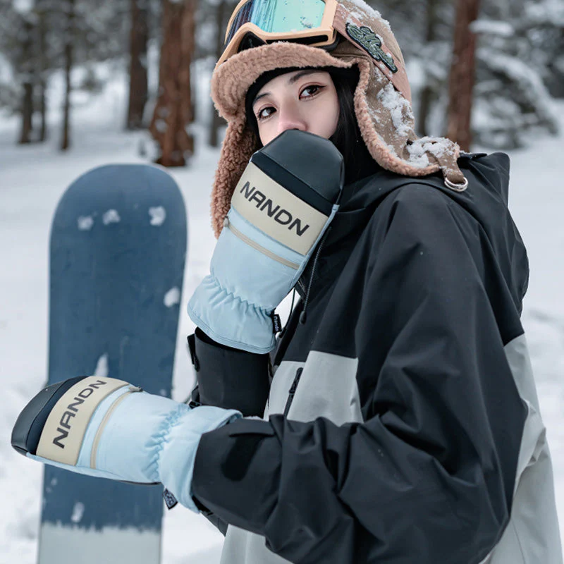 Women's Nandn AlpinePeak All-Weather Mountain Snowboard Mittens - Image 14