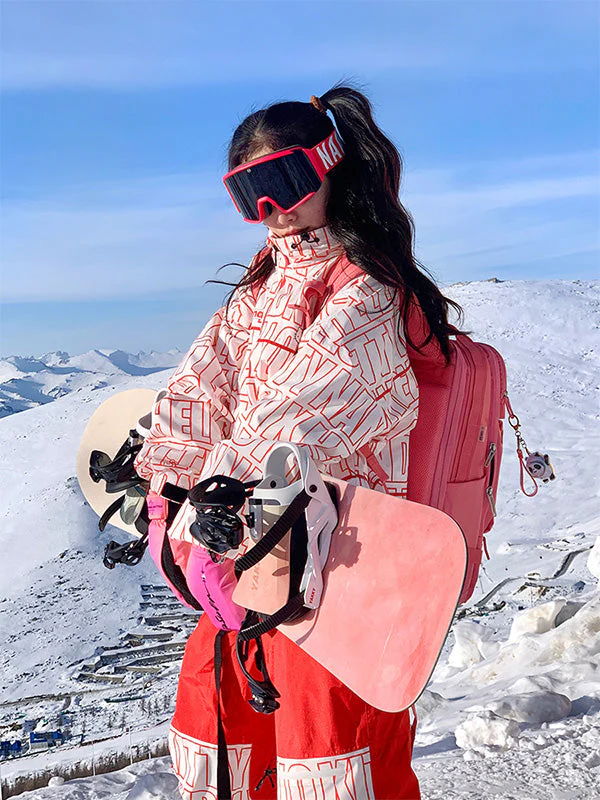 Women's Nandn Print Snowboard Jacket - Image 3