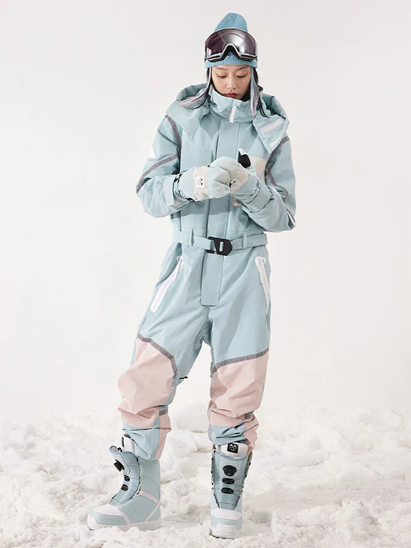 Women's Vector Nebula Spliced Snowsuit One Piece - Image 5