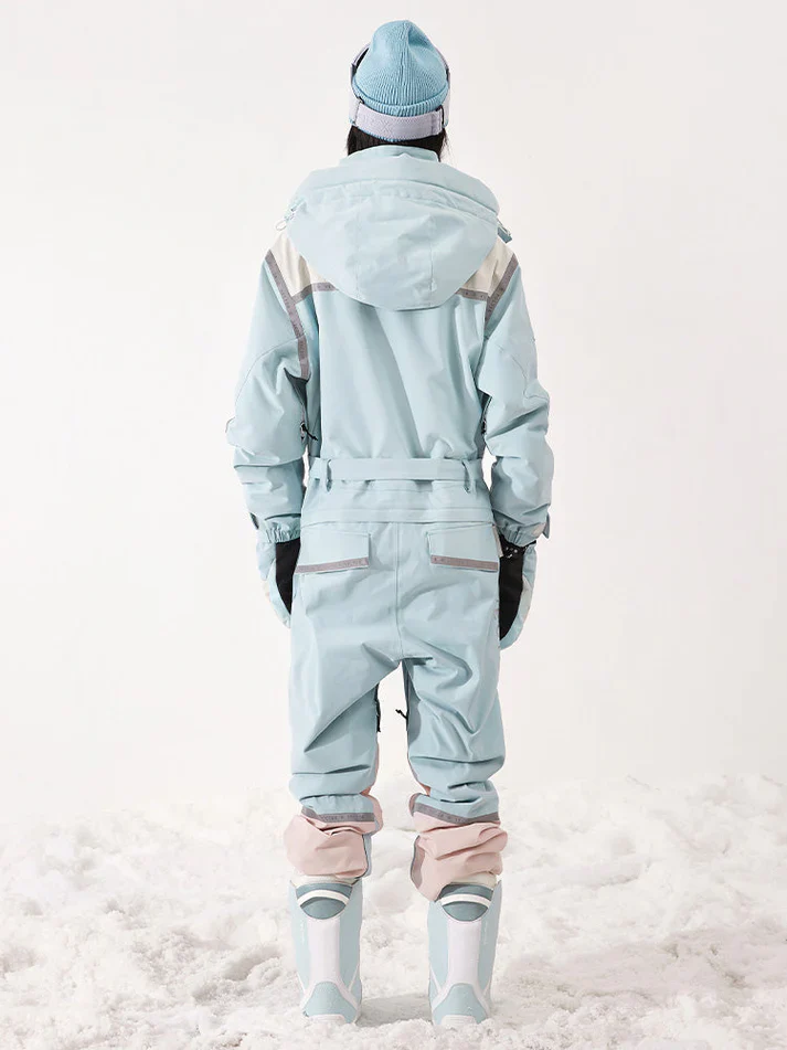Women's Vector Nebula Spliced Snowsuit One Piece - Image 6