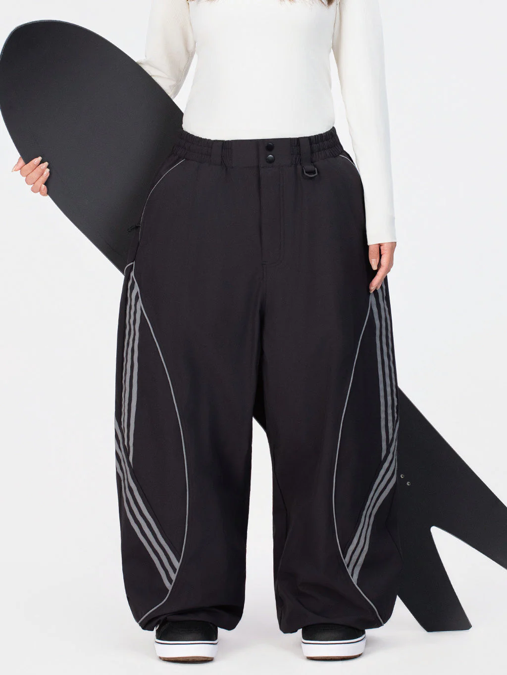 Women's Nightline Park Rider Reflective Curve Baggy Snow Pants - Image 10