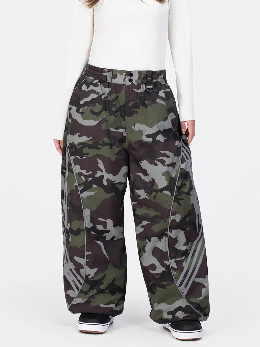 Women's Nightline Park Rider Reflective Curve Baggy Snow Pants - Image 21