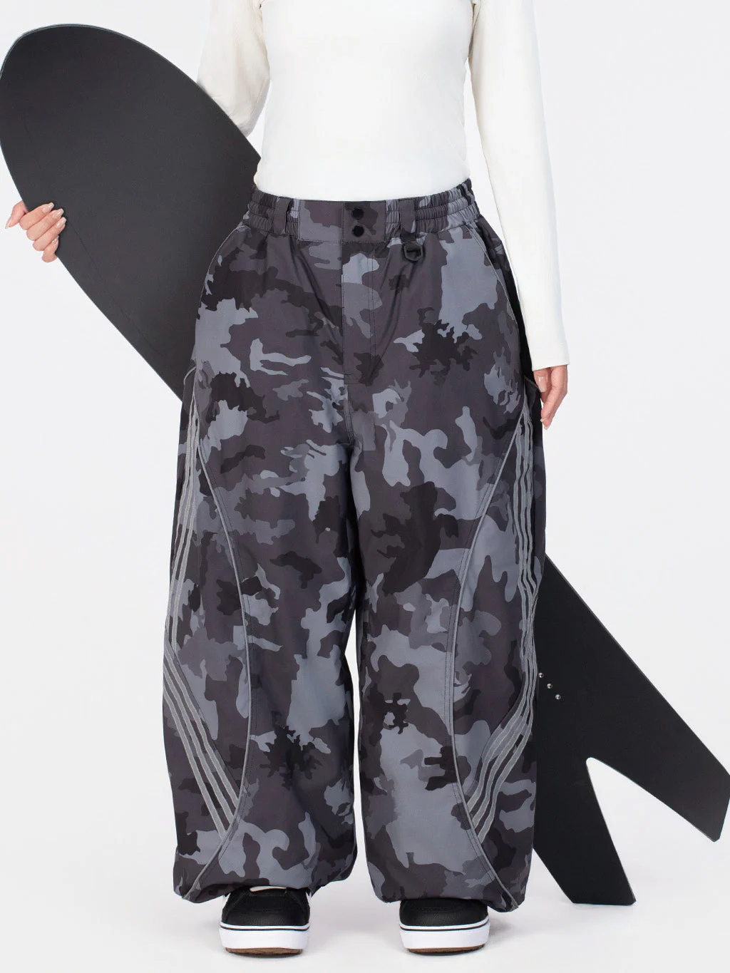 Women's Nightline Park Rider Reflective Curve Baggy Snow Pants - Image 35