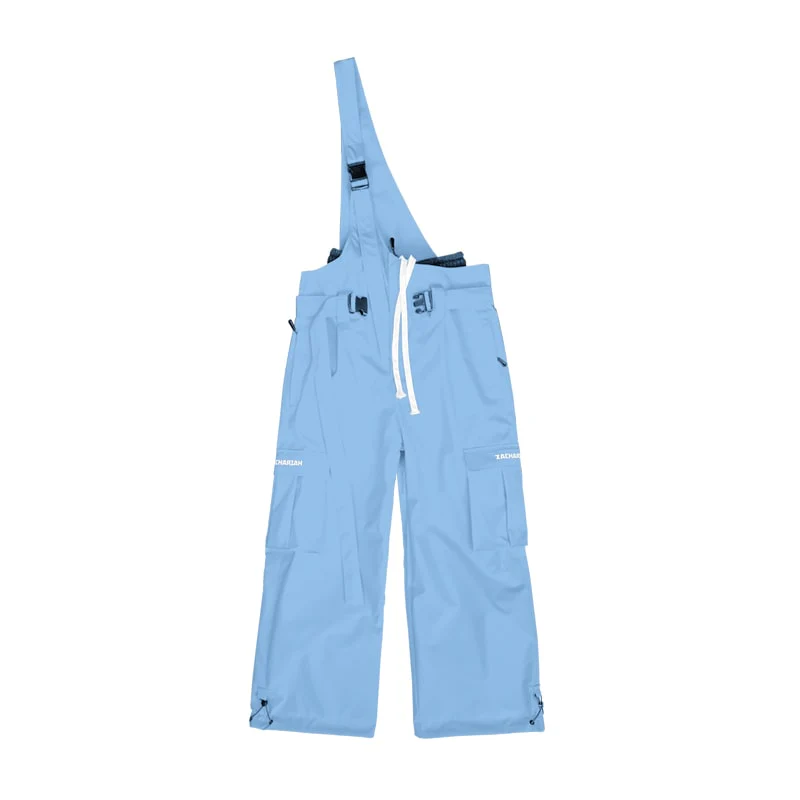 Women's North White Snowrush 3L Bibs Overall with One-shoulder Strap - Image 10