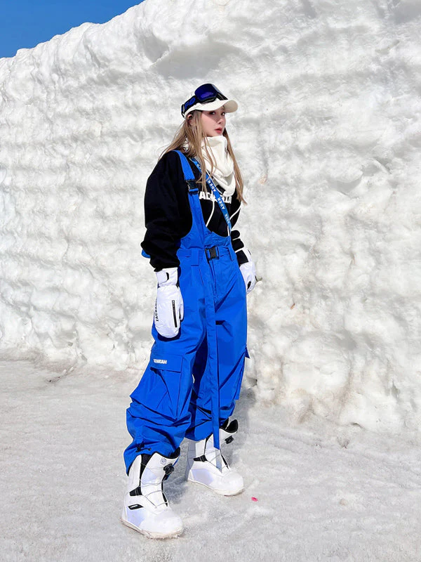 Women's North White Snowrush 3L Bibs Overall with One-shoulder Strap - Image 6