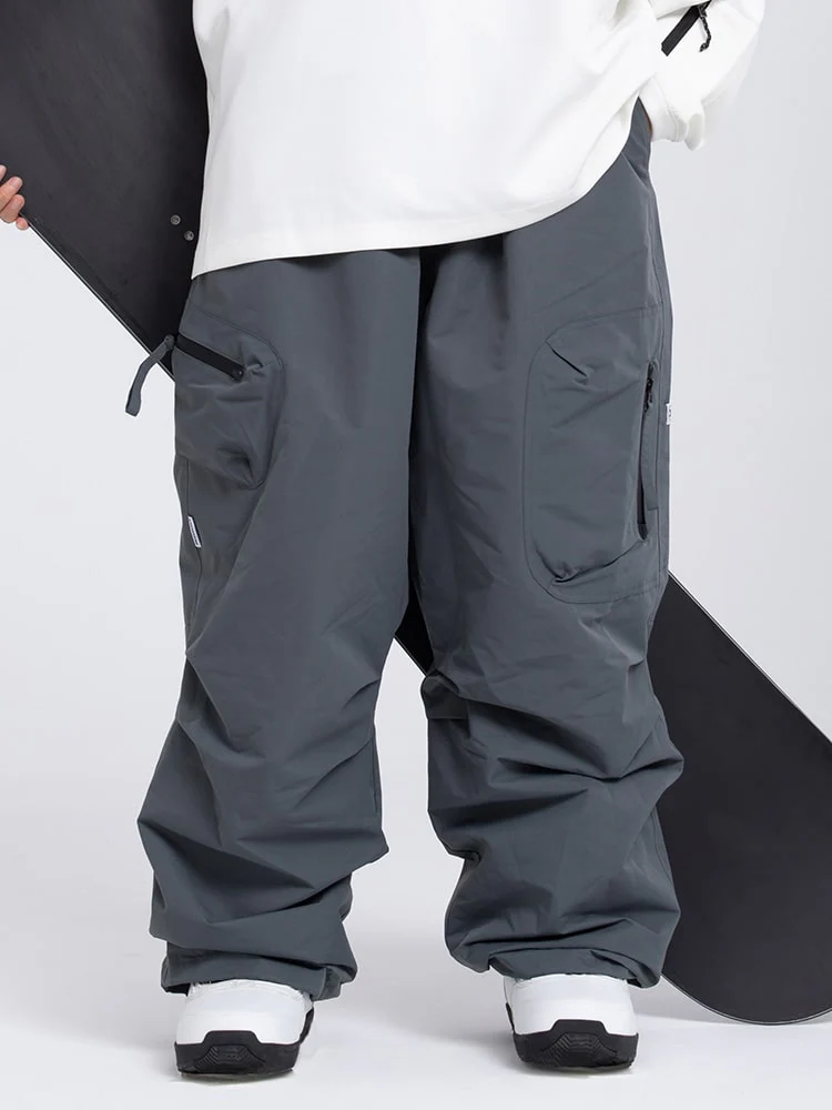 Women's Prime Mountain Baggy Snow Pants with Dual Side Cargo Pockets - Image 10