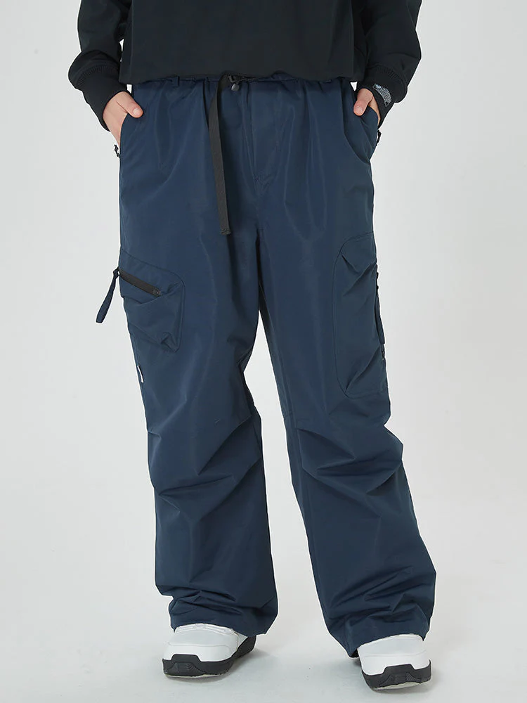 Women's Prime Mountain Baggy Snow Pants with Dual Side Cargo Pockets - Image 14