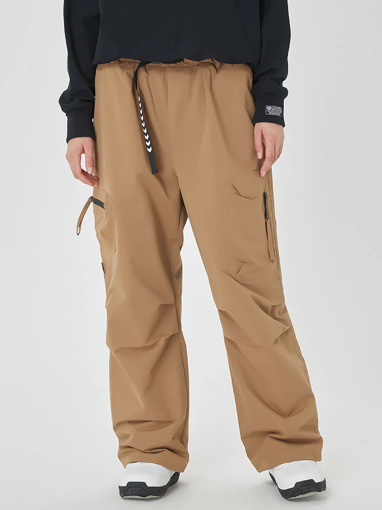 Women's Prime Mountain Baggy Snow Pants with Dual Side Cargo Pockets - Image 16