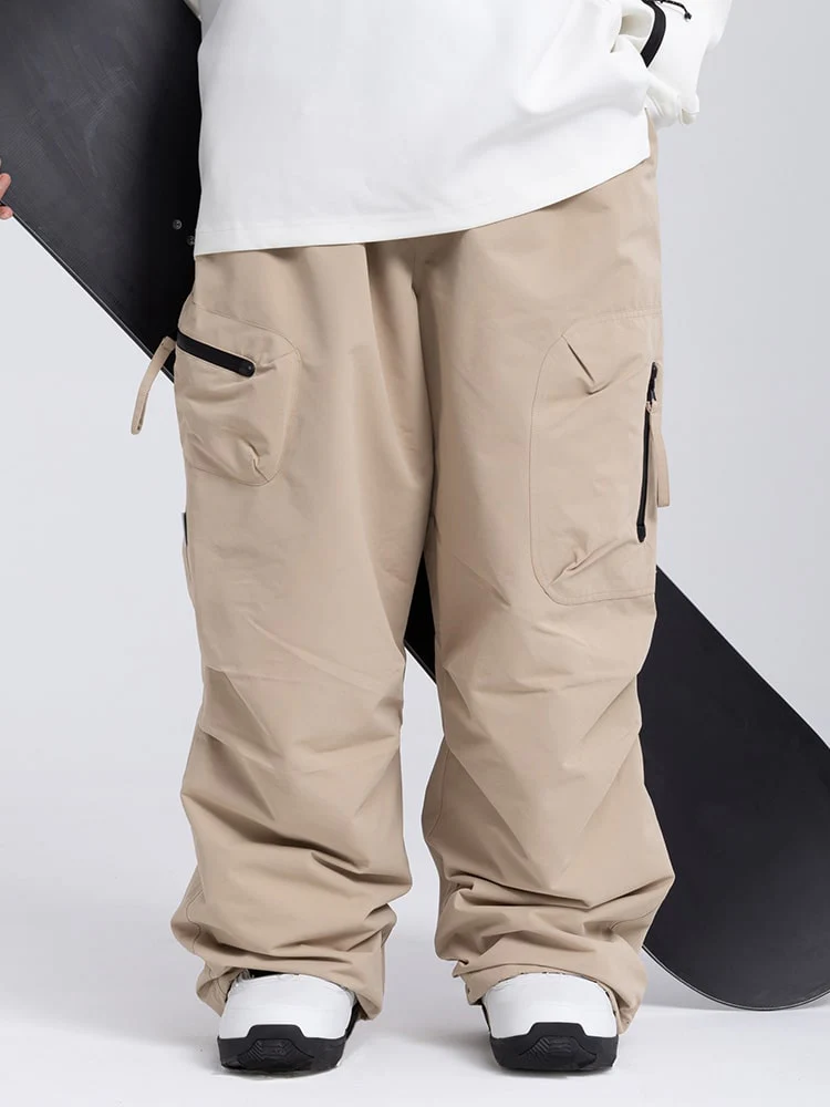 Women's Prime Mountain Baggy Snow Pants with Dual Side Cargo Pockets - Image 6