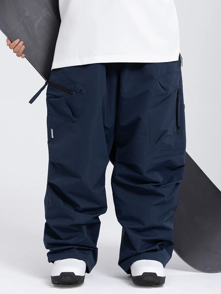 Women's Prime Mountain Baggy Snow Pants with Dual Side Cargo Pockets - Image 8