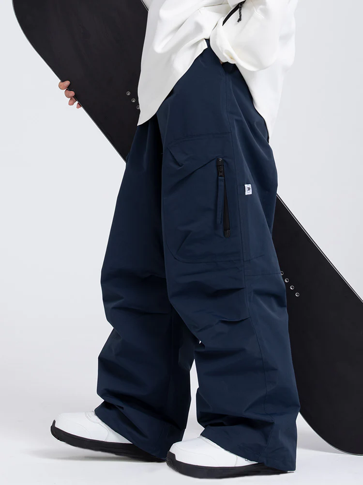 Women's Prime Mountain Baggy Snow Pants with Dual Side Cargo Pockets - Image 9