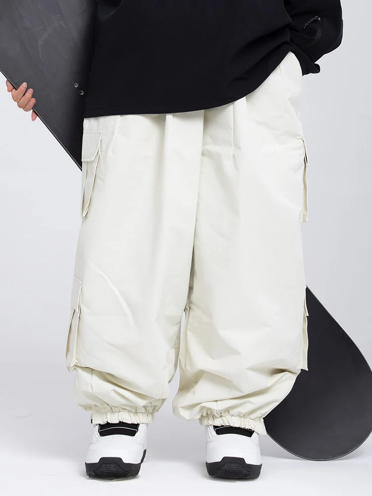 Women's Rabbit Snow Freestyle Cargo Baggy Snowboard Pants - Image 11