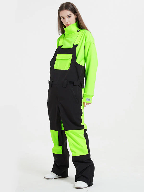 Women's Rabbit Snow Freestyle Mountain Discover Snowboard Pants Ski Bibs - Image 13