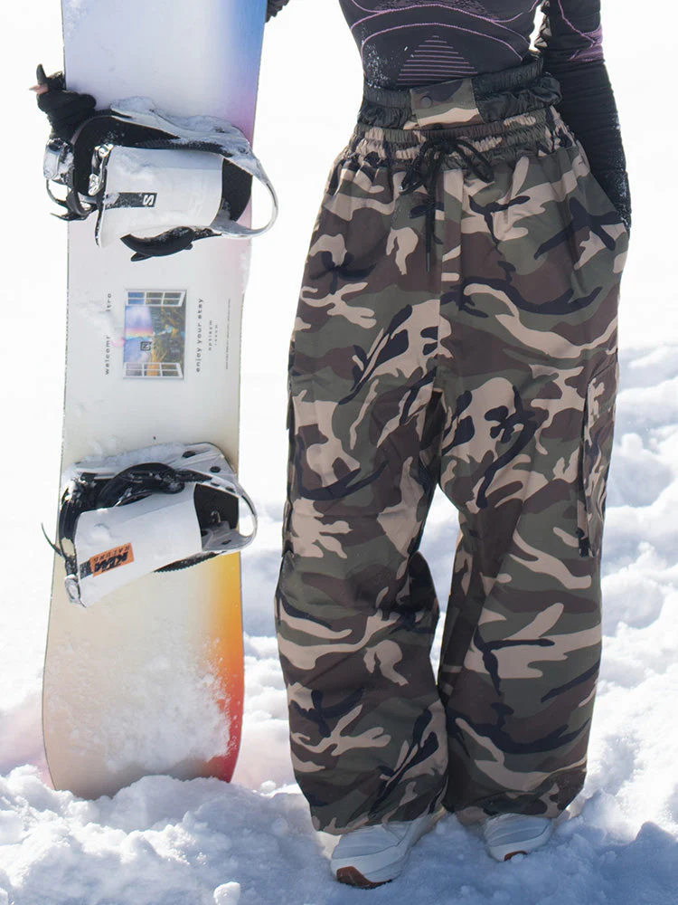 Women's Rabbit Snow Freestyle Prime Baggy Camo Snowboard Pants - Image 4