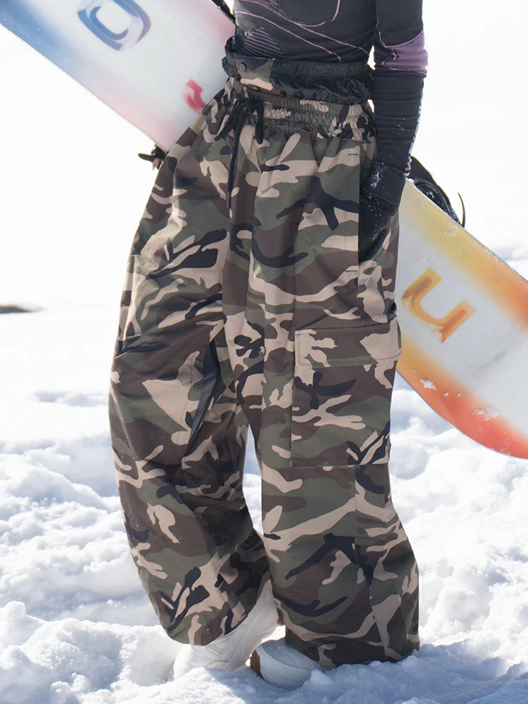 Women's Rabbit Snow Freestyle Prime Baggy Camo Snowboard Pants - Image 5