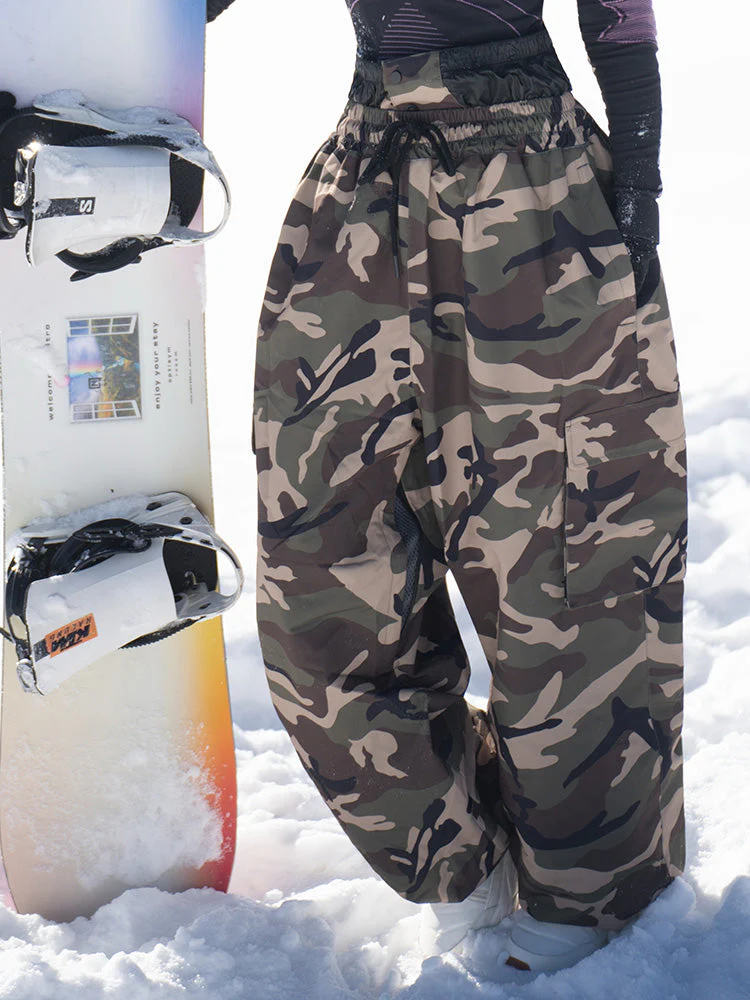 Women's Rabbit Snow Freestyle Prime Baggy Camo Snowboard Pants - Image 6