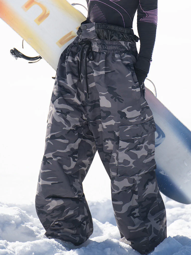 Women's Rabbit Snow Freestyle Prime Baggy Camo Snowboard Pants - Image 8