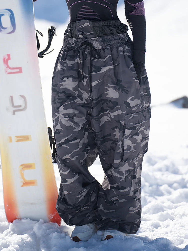 Women's Rabbit Snow Freestyle Prime Baggy Camo Snowboard Pants - Image 9