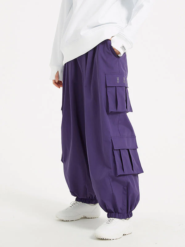 Women's Rabbit Snow Prime Cargo Baggy Snowboard Pants - Image 5