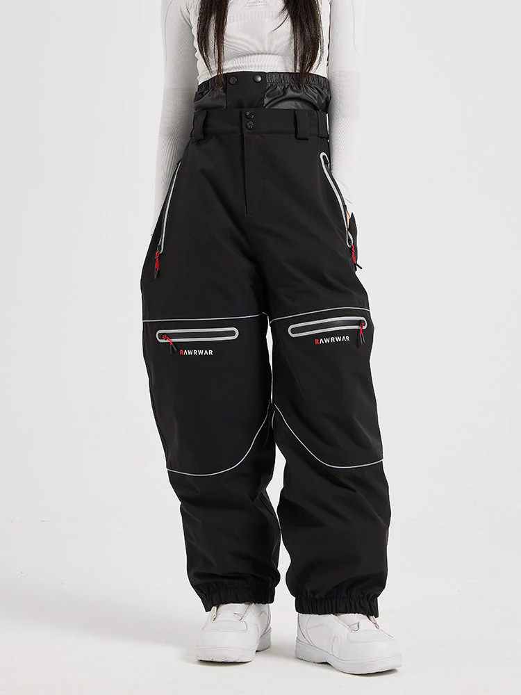 Women's RAWRWAR Flyflow Light Reflective Mountain Pro Baggy Snow Pants - Image 4