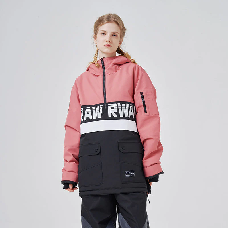 Women's RAWRWAR Powershot Cargo Half Zipper Snow Jacket with Removable Hem - Image 11