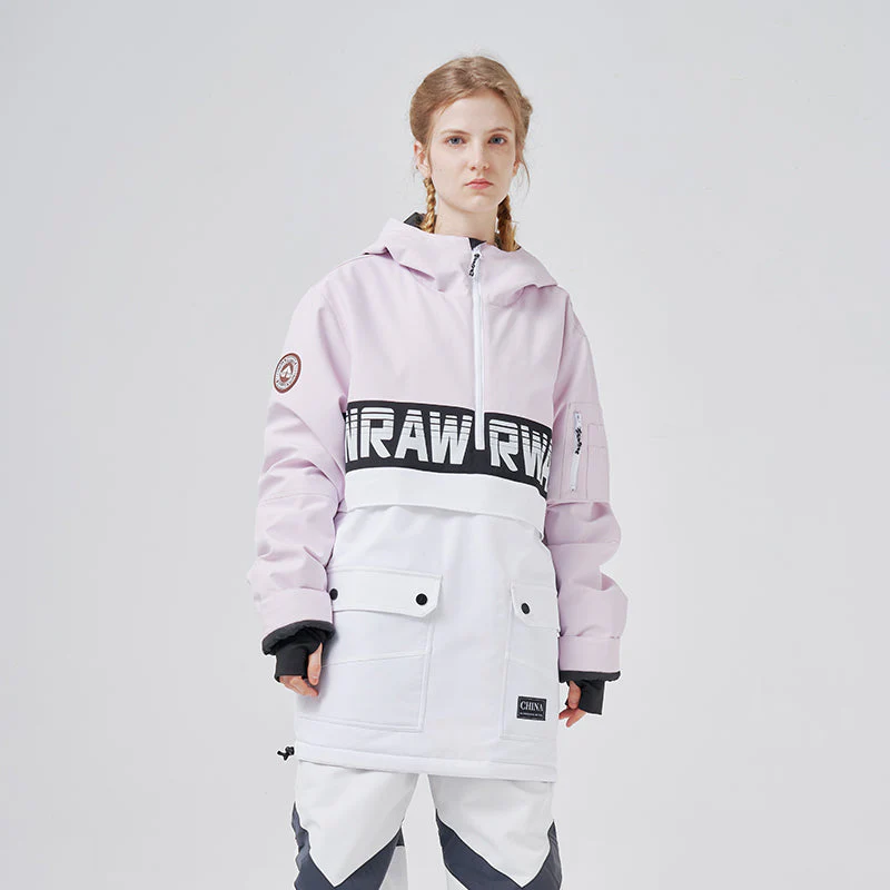 Women's RAWRWAR Powershot Cargo Half Zipper Snow Jacket with Removable Hem - Image 6