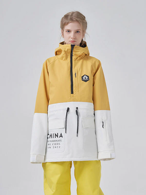 Women's RAWRWAR Winter Infinity Colorblock Parka Snow Jacket - Image 5