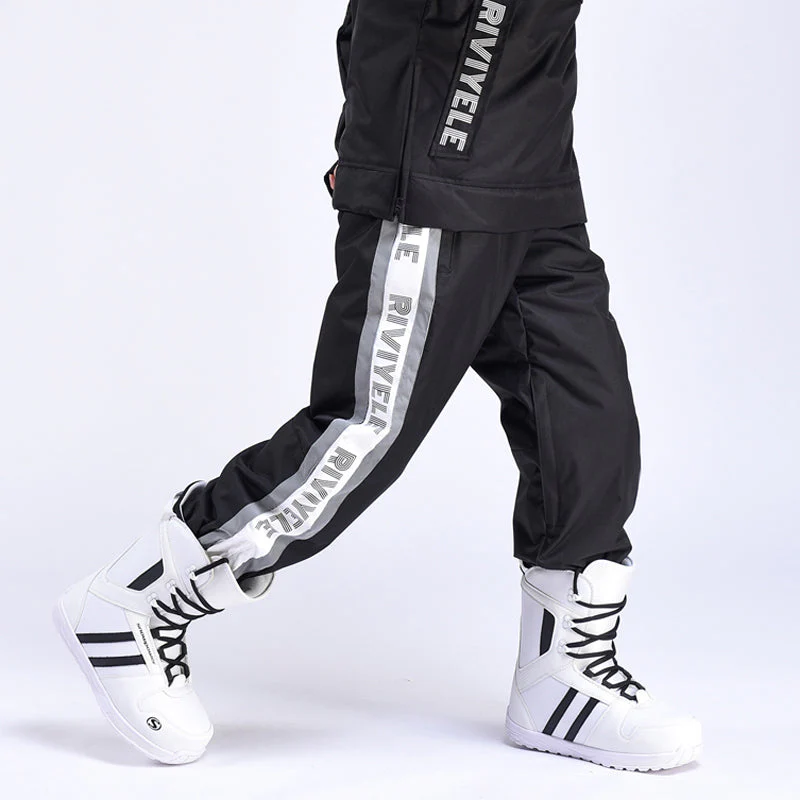 Women's RIIVIYELE Winter Powder Stripe Snow Pants - Image 4