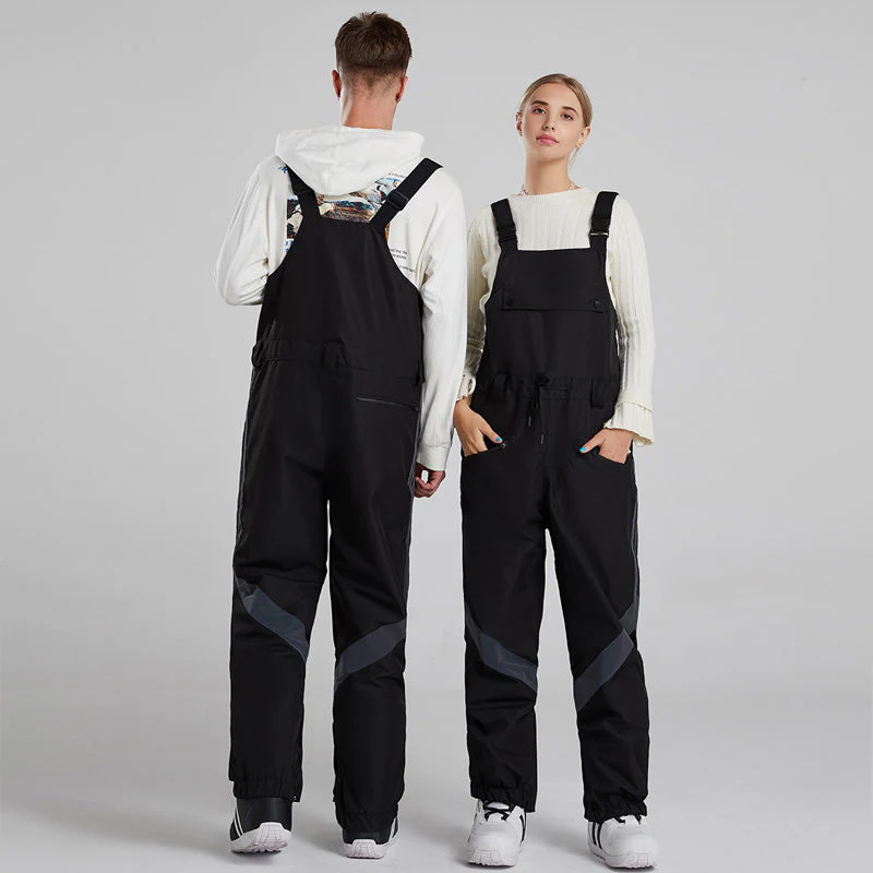 Women's RIVIYELE Winter Snow Bibs Windproof Reflective Snow Ski Pants - Image 4
