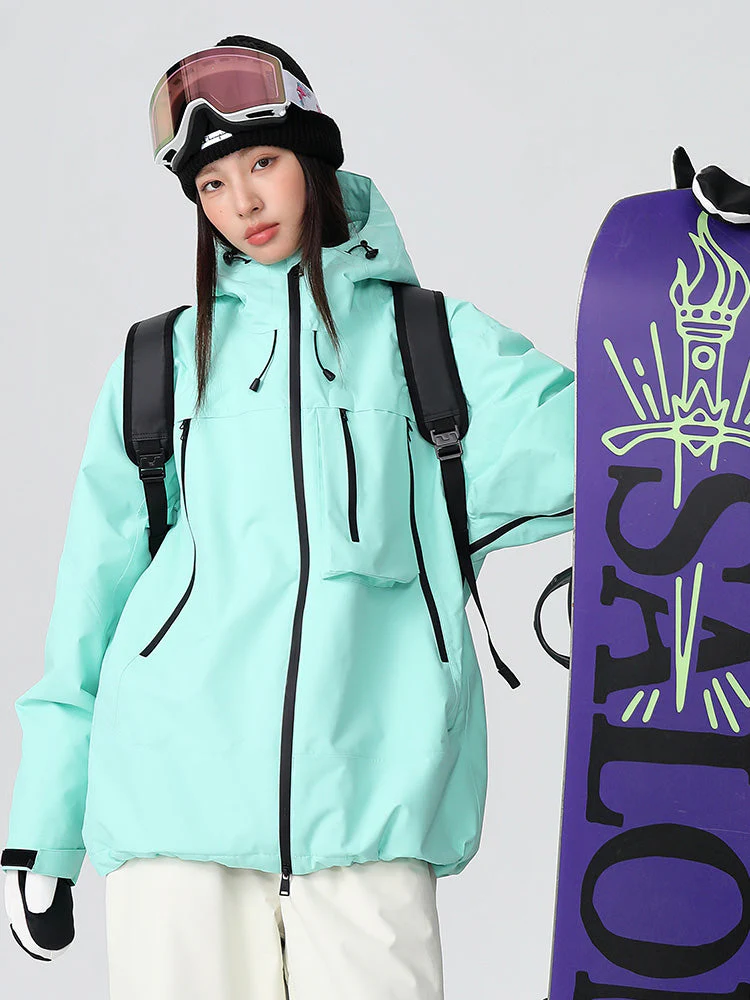Women's Searipe Durable Mountain Pro All-Terrain Baggy Snow Jacket - Image 13