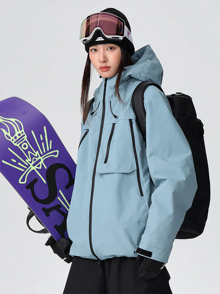 Women's Searipe Durable Mountain Pro All-Terrain Baggy Snow Jacket - Image 5