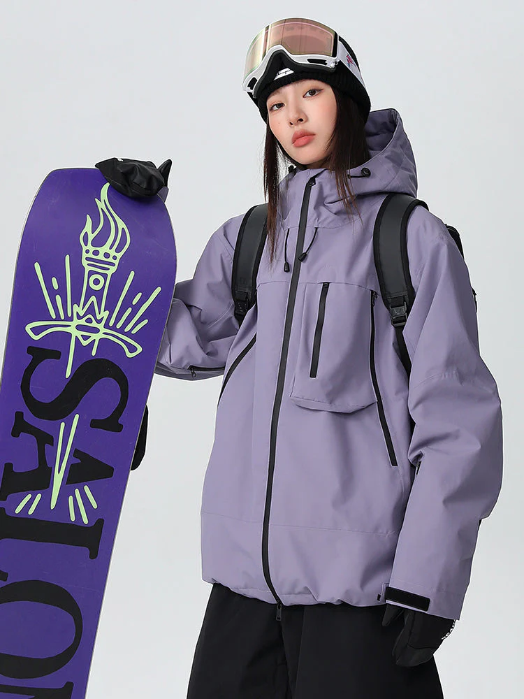 Women's Searipe Durable Mountain Pro All-Terrain Baggy Snow Jacket - Image 7