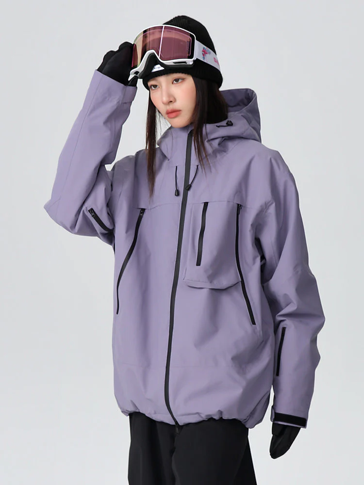 Women's Searipe Durable Mountain Pro All-Terrain Baggy Snow Jacket - Image 8