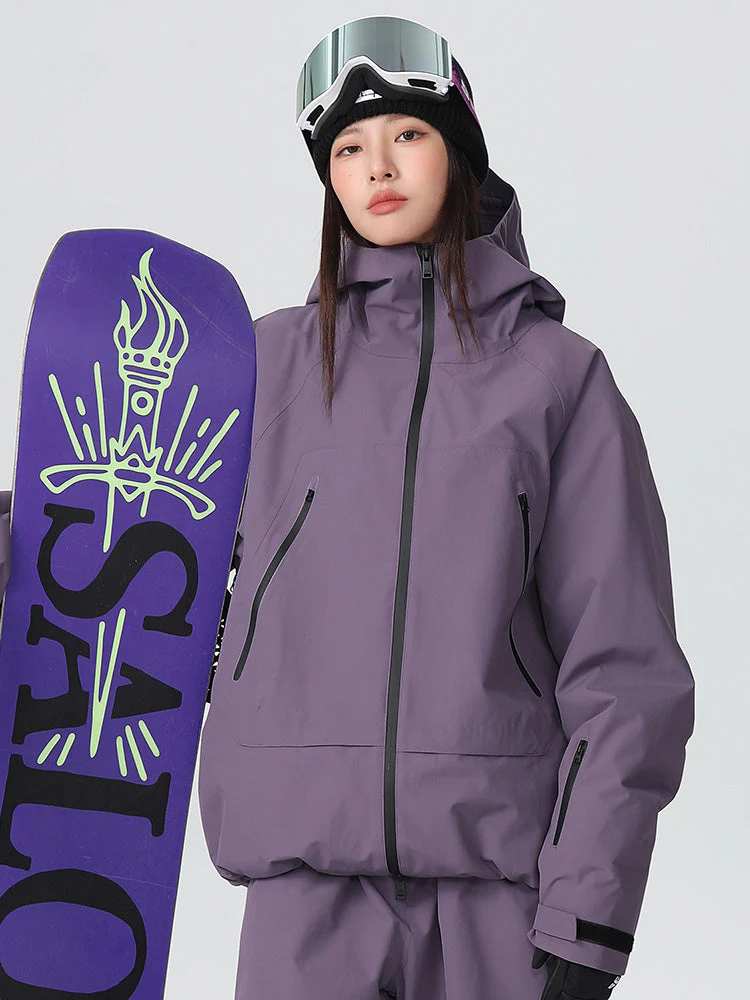Women's Searipe Durable Mountain Pro All-Weather Baggy Snow Jacket - Image 5