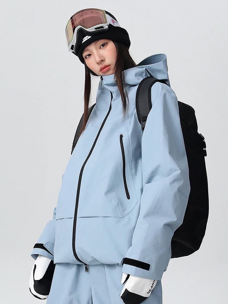 Women's Searipe Durable Mountain Pro All-Weather Baggy Snow Jacket - Image 6