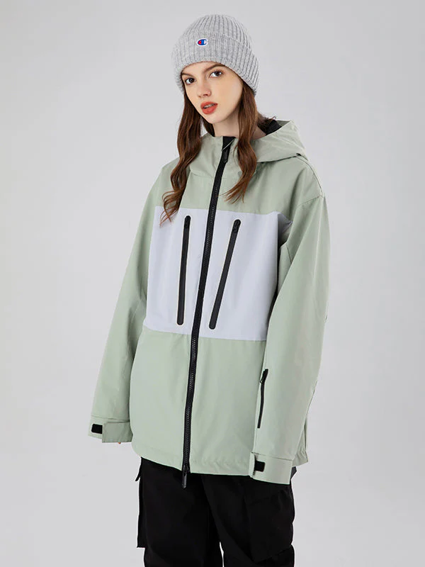 Women's Searipe Independent Colorblock Windbreaker Snow Jacket - Image 5