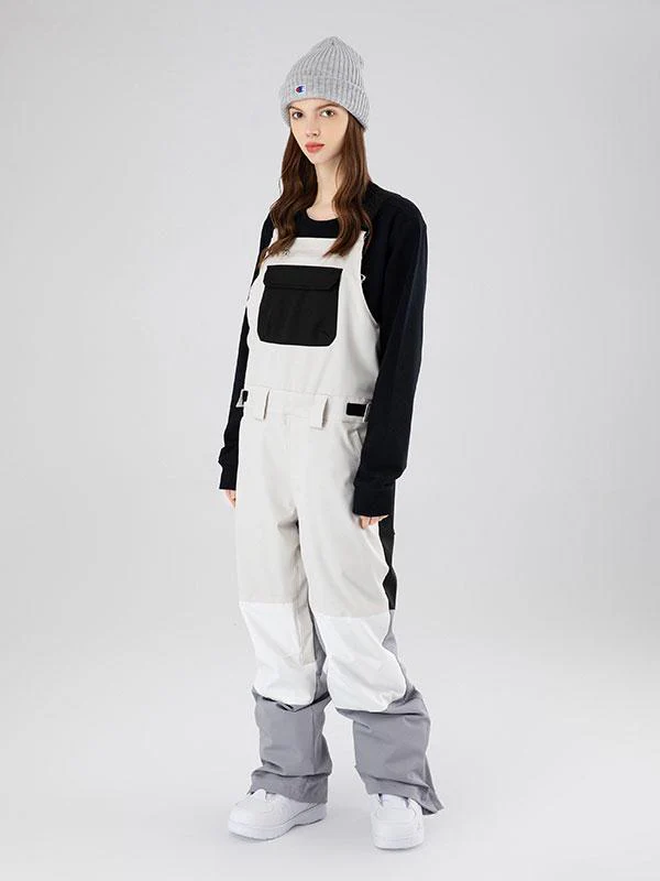 Women's Searipe Mountain Discover Colorblock Snowboard Pants Bibs - Image 12