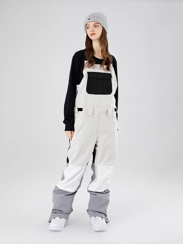 Women's Searipe Mountain Discover Colorblock Snowboard Pants Bibs - Image 13