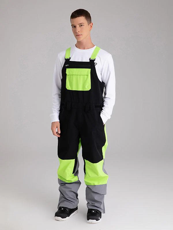 Women's Searipe Mountain Discover Colorblock Snowboard Pants Bibs - Image 16