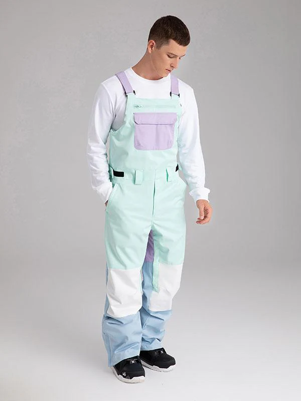 Women's Searipe Mountain Discover Colorblock Snowboard Pants Bibs - Image 17