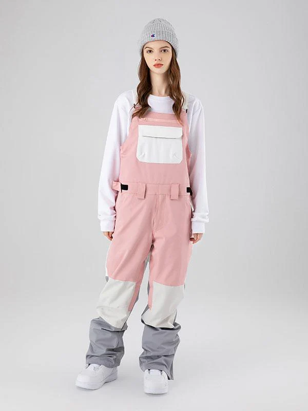 Women's Searipe Mountain Discover Colorblock Snowboard Pants Bibs - Image 4