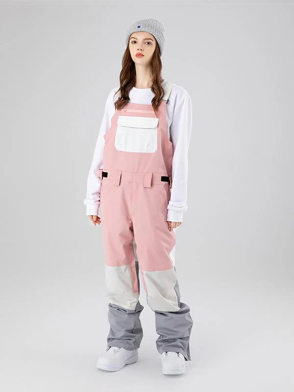 Women's Searipe Mountain Discover Colorblock Snowboard Pants Bibs - Image 5