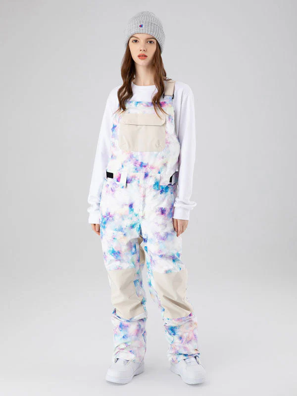 Women's Searipe Mountain Discover Colorful Snow Pants Bibs - Image 2