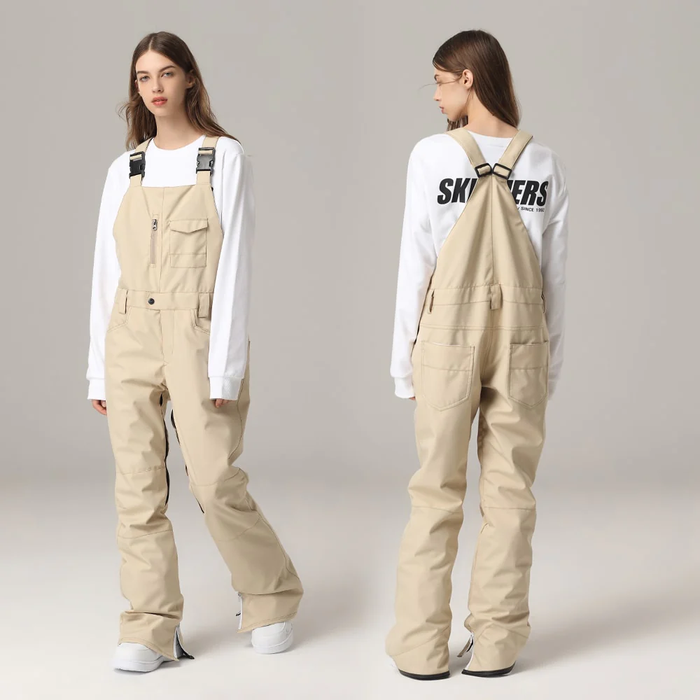 Women's Searipe Mountain Terry Snow Ski Pants Snow Bibs - Image 4