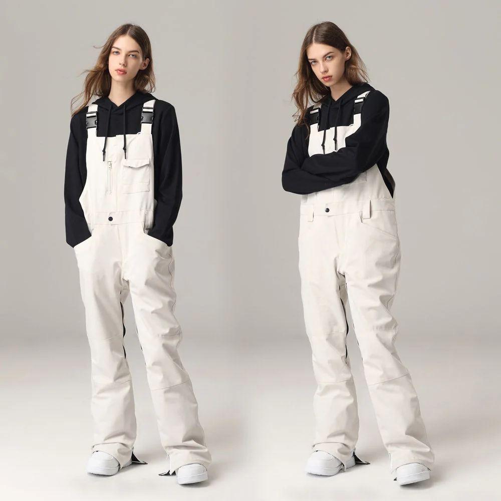 Women's Searipe Mountain Terry Snow Ski Pants Snow Bibs - Image 8