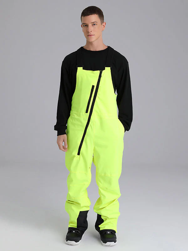 Women's Searipe Oblique Zipper Winter Crew Snow Pants Ski Bibs - Image 4