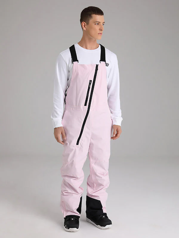 Women's Searipe Oblique Zipper Winter Crew Snow Pants Ski Bibs - Image 7