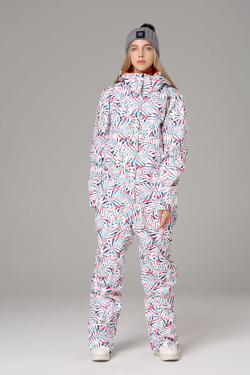 Women's Searipe One Piece Colorful Ski Suits Snow Jumpsuit - Image 10