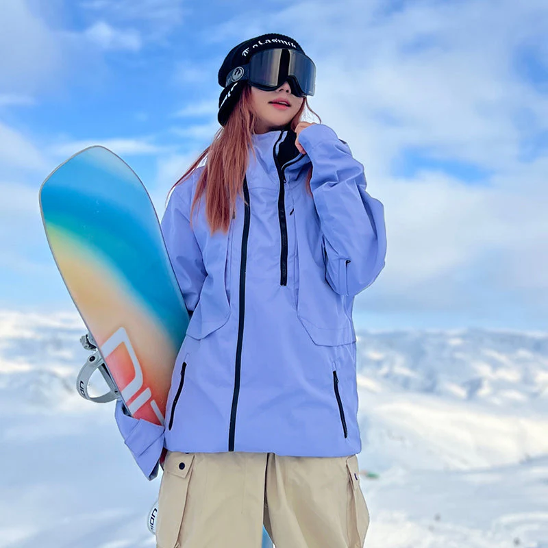 Women's Searipe Sky Gradient Coach Snow Mountain Snowboard Jacket - Image 5