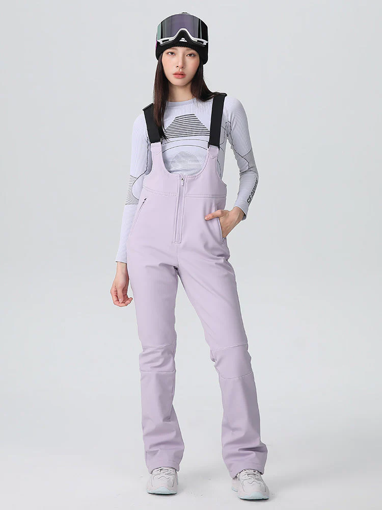 Women's Searipe Tailored Flex Flare Ski Bibs Overalls - Image 2